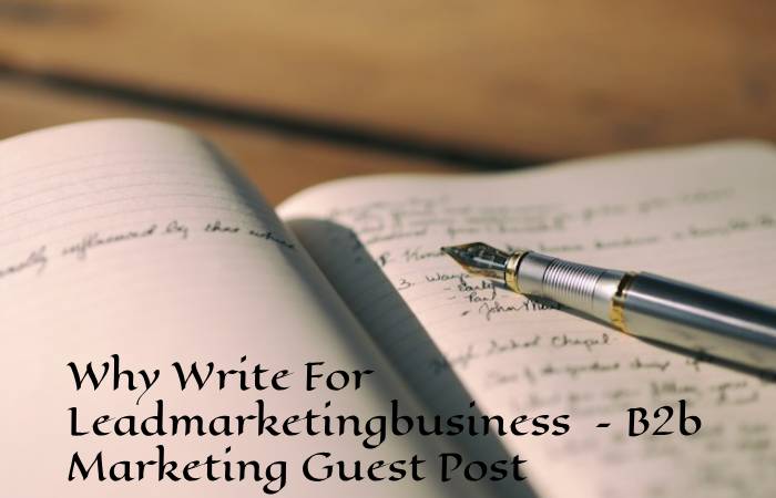 Why Write For Leadmarketingbusiness – B2b Marketing Guest Post